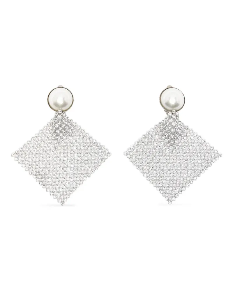 Rosantica Frizz embellished clip-on earrings - Silber Silber