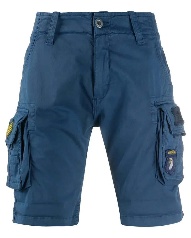 Alpha Industries Shorts mit seitlichen Taschen - Blau Blau