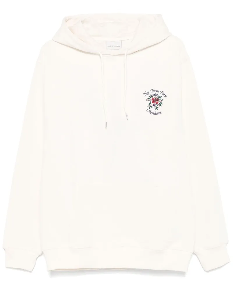 Drôle de Monsieur Hoodie mit Logo-Stickerei - Nude Nude