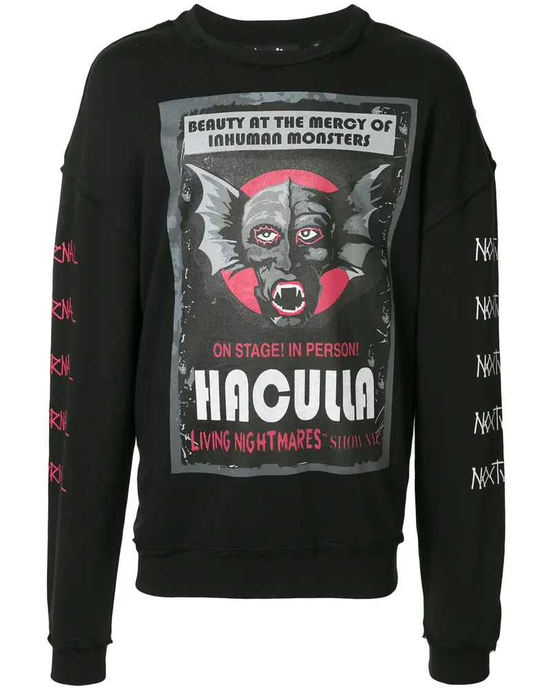 Haculla Sweatshirt mit grafischem Print - Schwarz Schwarz