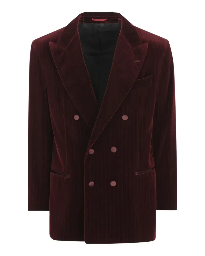 Brunello Cucinelli pinstripe double-breasted jacket - Rot Rot