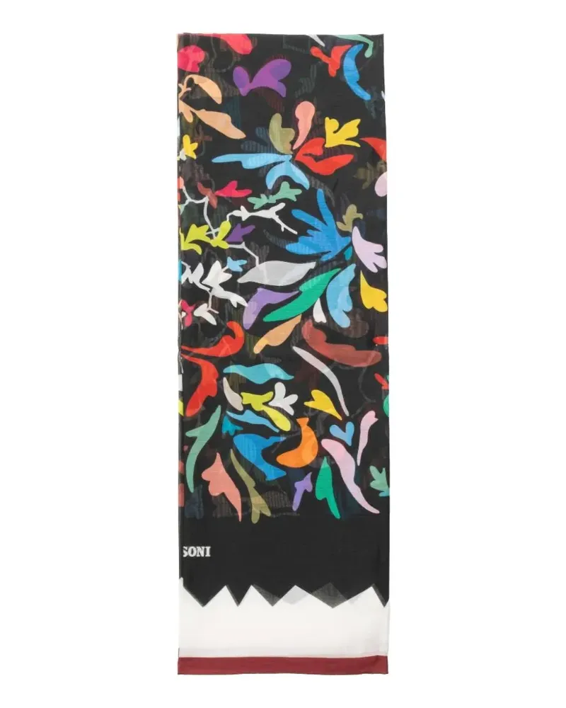 Missoni abstract-print scarf - Schwarz Schwarz