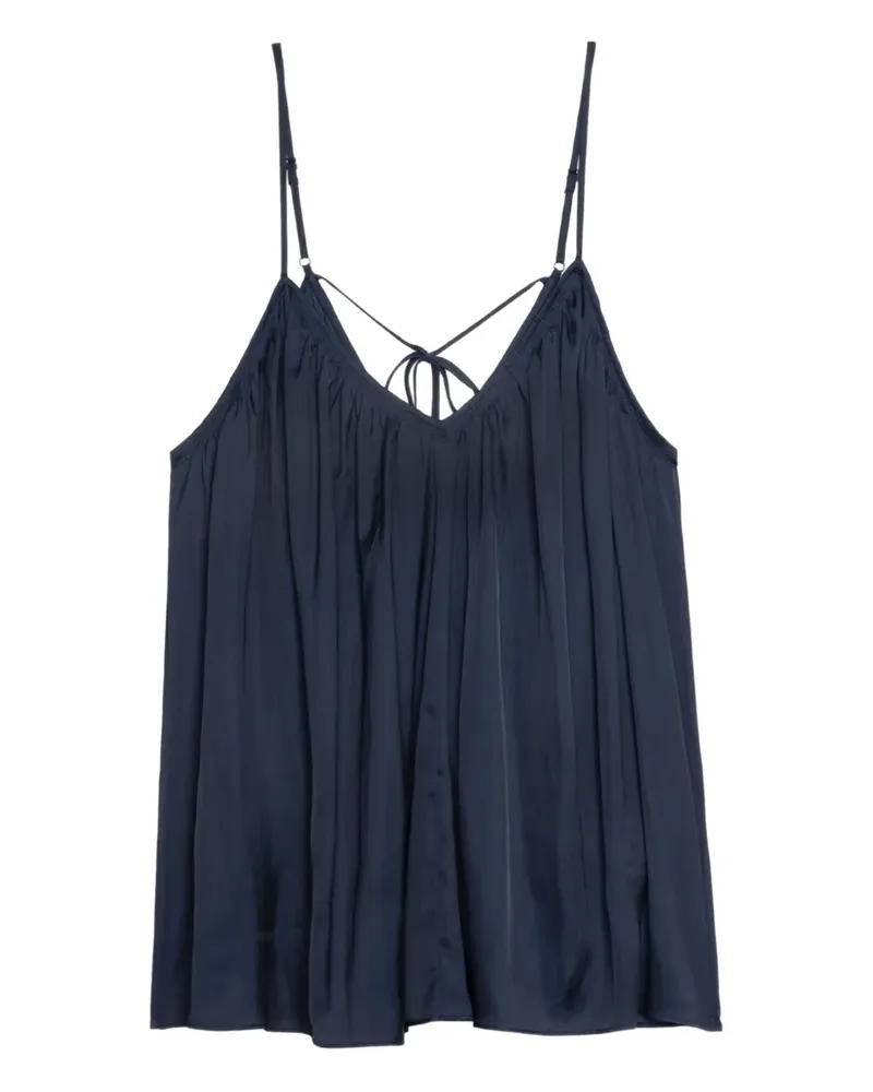 Zadig & Voltaire Cym Oberteil aus Satin - Blau Blau
