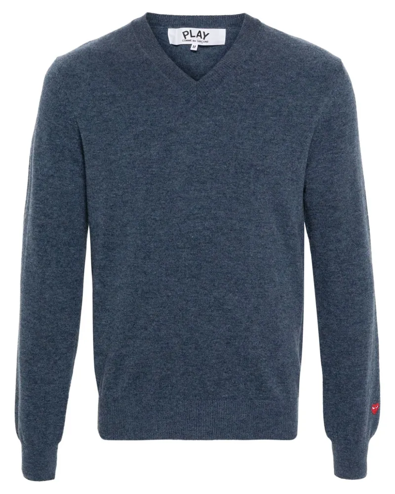 Comme des Garçons Pullover mit Logo-Applikation - Blau Blau