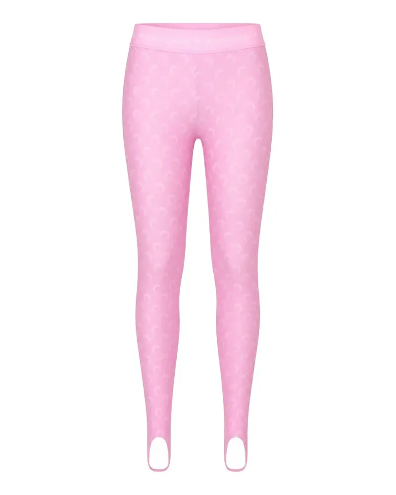 Marine Serre Moon stirrup leggings - Rosa Rosa