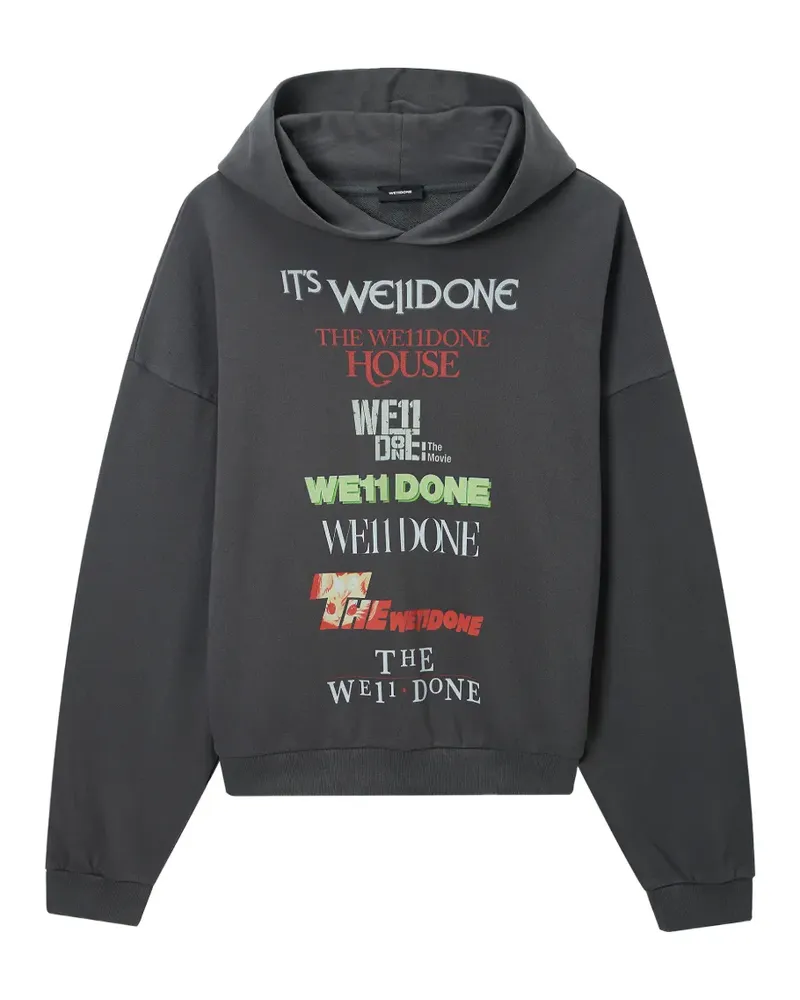 WE 11 DONE Sweatshirt mit Kapuze - Grau Grau