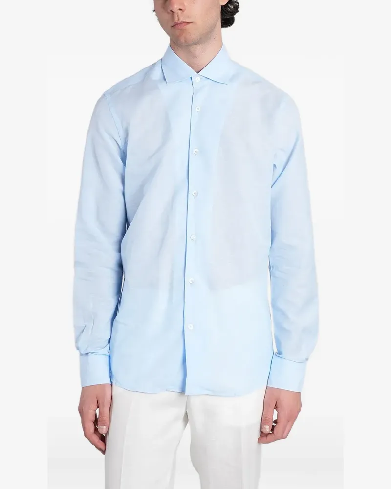 Tagliatore Hampton Hemd - Blau Blau
