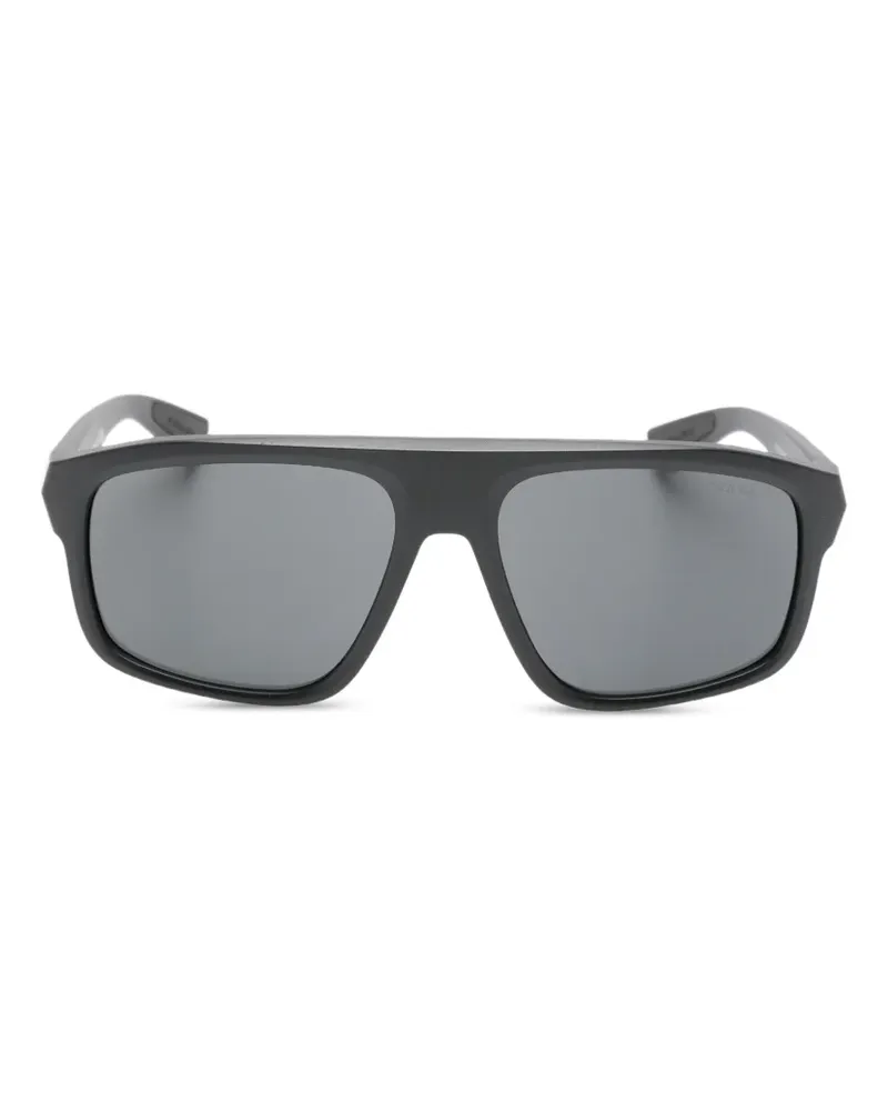 Prada logo-detail sunglasses - Schwarz Schwarz