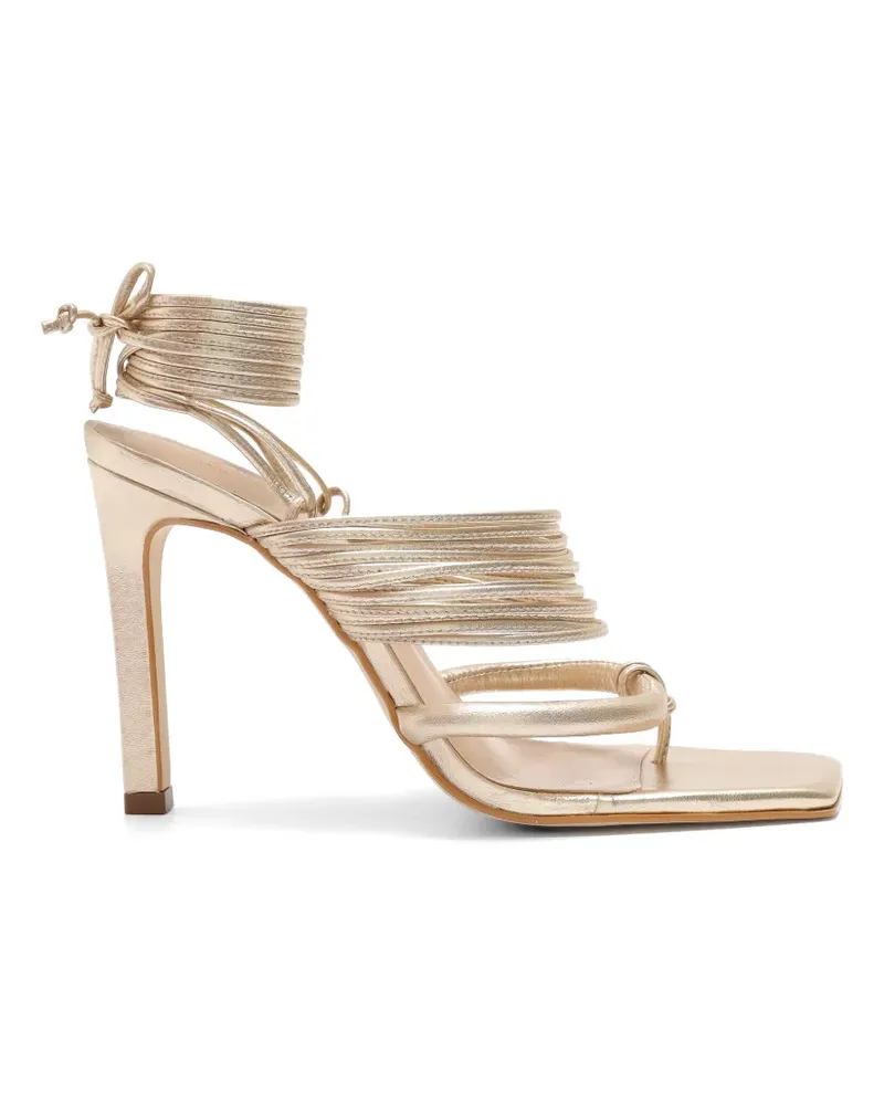 Amir Slama Sandalen mit Schnürung - Gold Gold