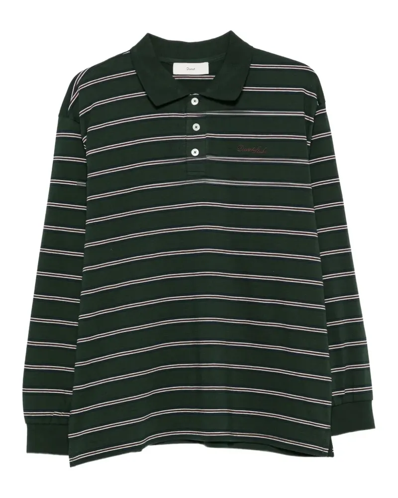 Dunst striped long-sleeve polo shirt - Grün Grün