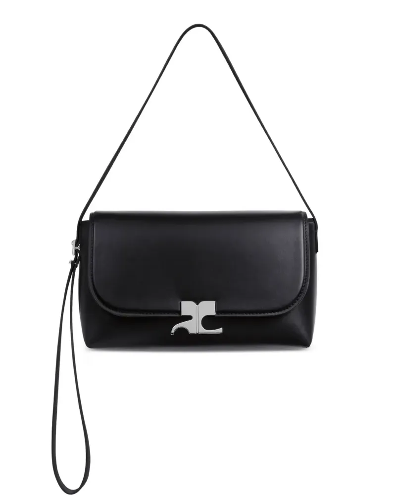 Courrèges Iconype Schultertasche - Schwarz Schwarz