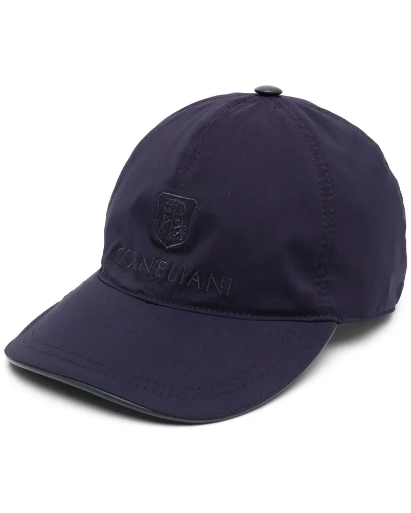 Corneliani Baseballkappe mit Logo-Stickerei - Blau Blau