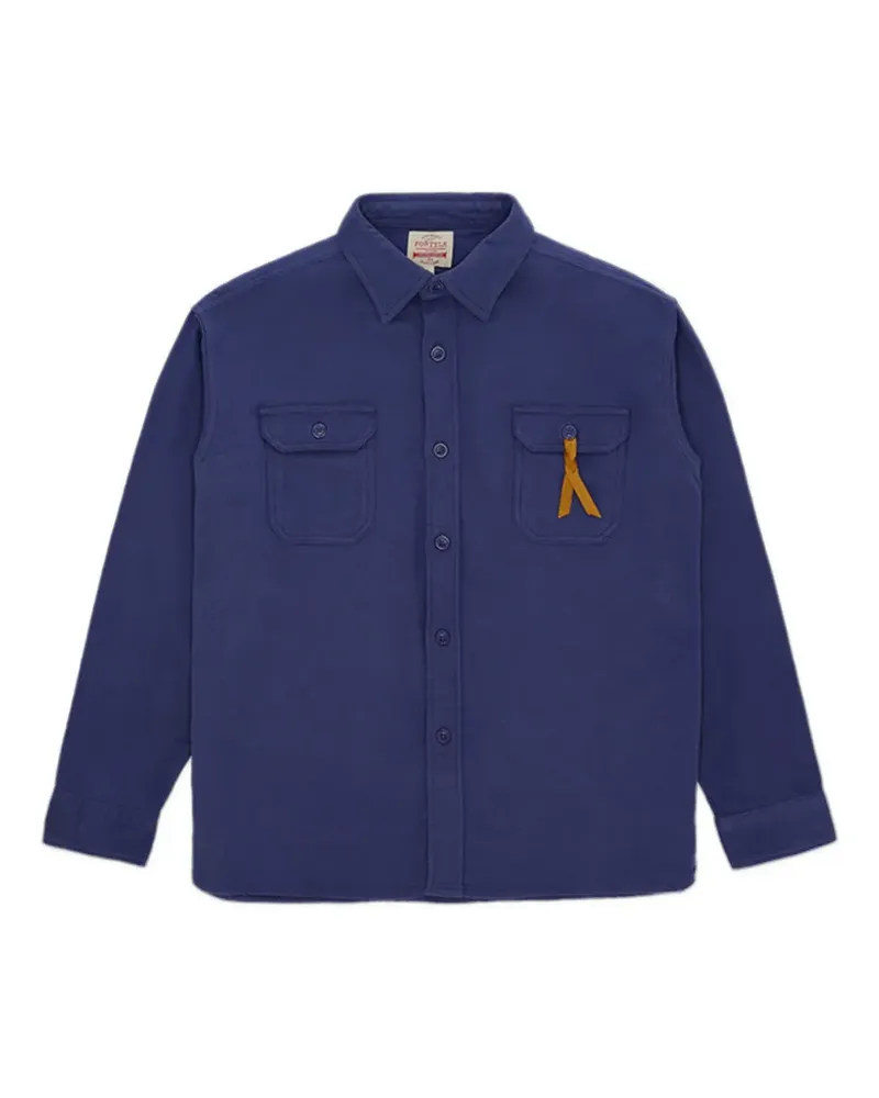 Fortela Mescal cotton shirt - Blau Blau