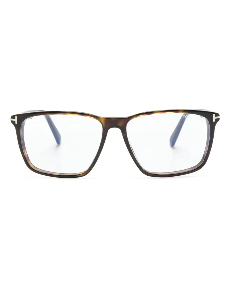 Tom Ford Brille mit eckigem Gestell - Braun Braun