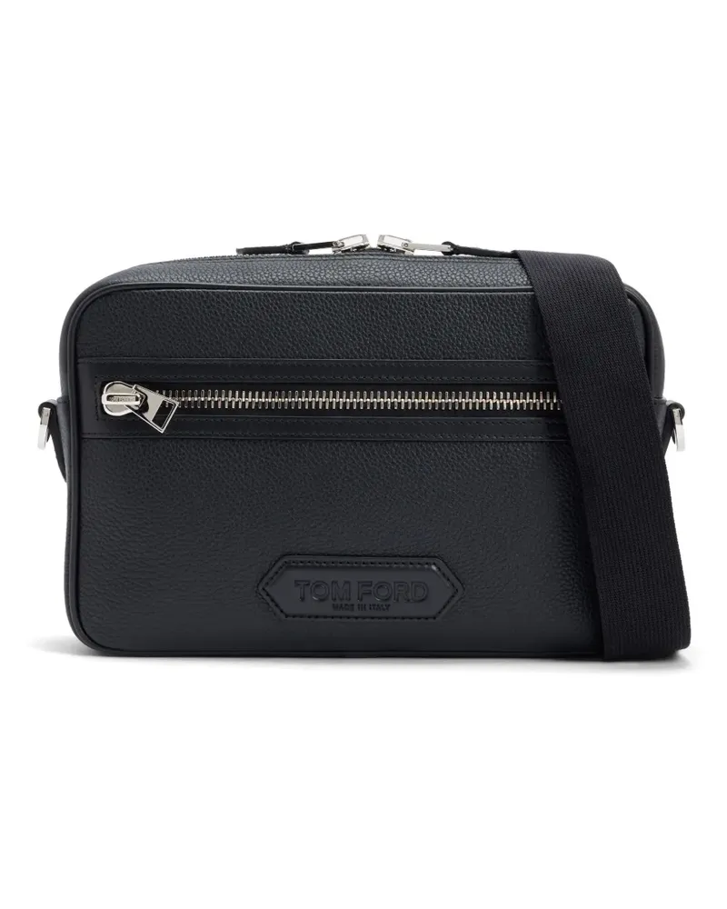 Tom Ford Kuriertasche aus Leder - Schwarz Schwarz