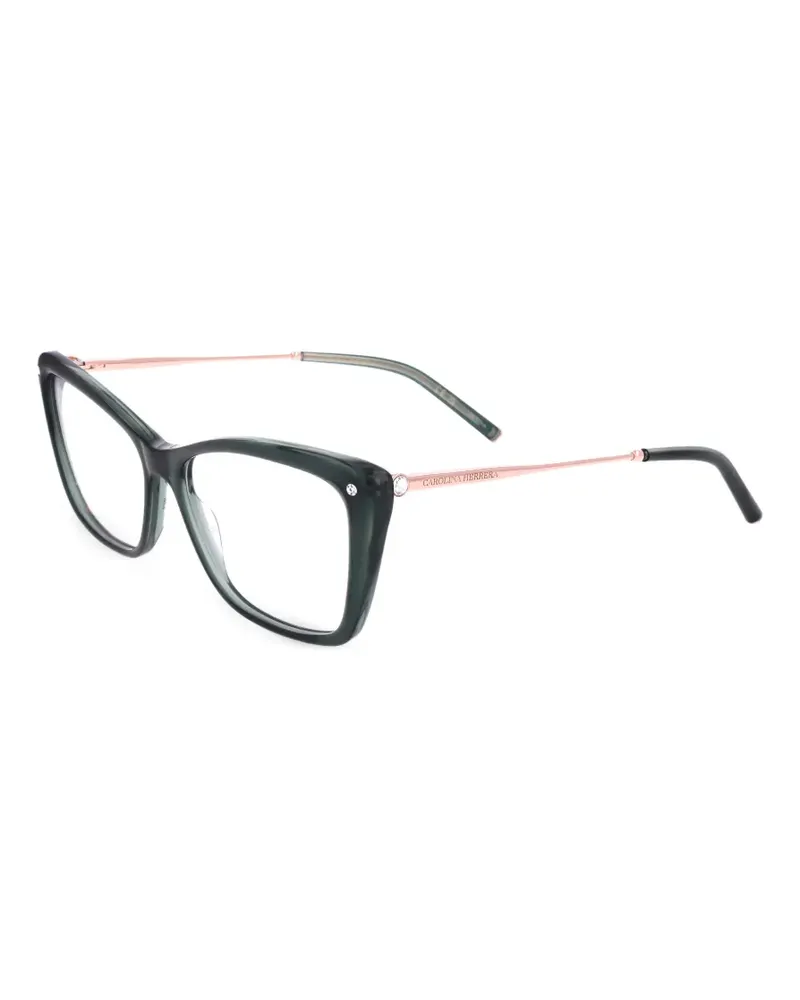 Carolina Herrera New York Cat-Eye-Brille mit Glitter - Grün Grün