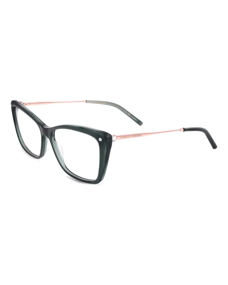 Carolina Herrera New York Cat-Eye-Brille mit Glitter - Grün Grün