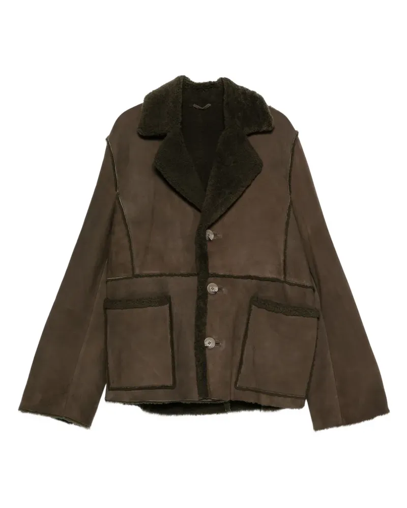 KristenseN Du Nord Jacke mit Shearling-Besatz - Braun Braun
