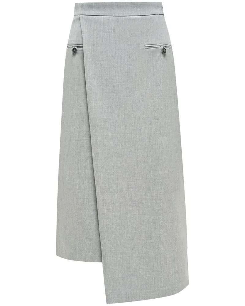 12 STOREEZ Asymmetrischer Rock - Grau Grau