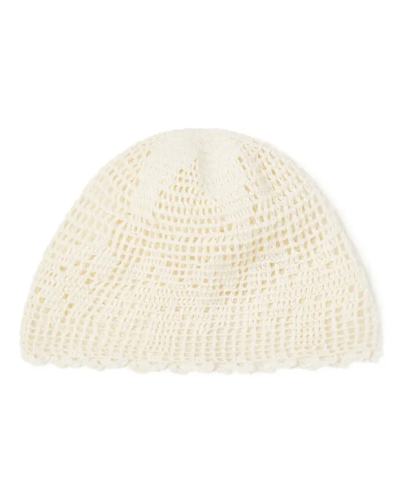 Alanui Gehäkelte Island's Diary Beanie - Weiß Weiß
