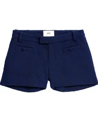 AMI Paris Klassische Tweed-Shorts Blau