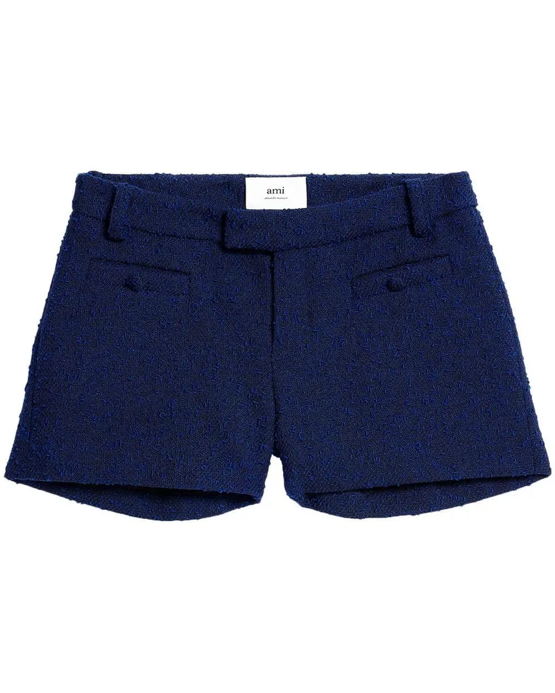 AMI Paris Klassische Tweed-Shorts - Blau Blau