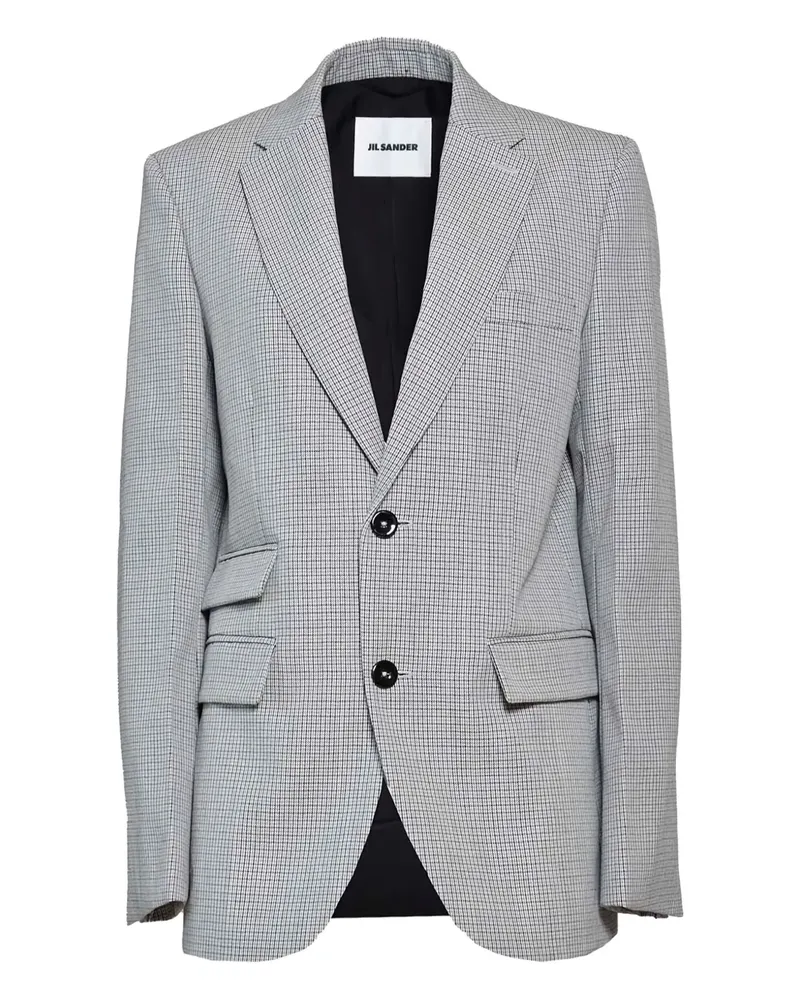 Jil Sander Kariertes Sakko - Grau Grau