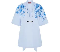 Kleid mit Horsebit-Detail - Blau