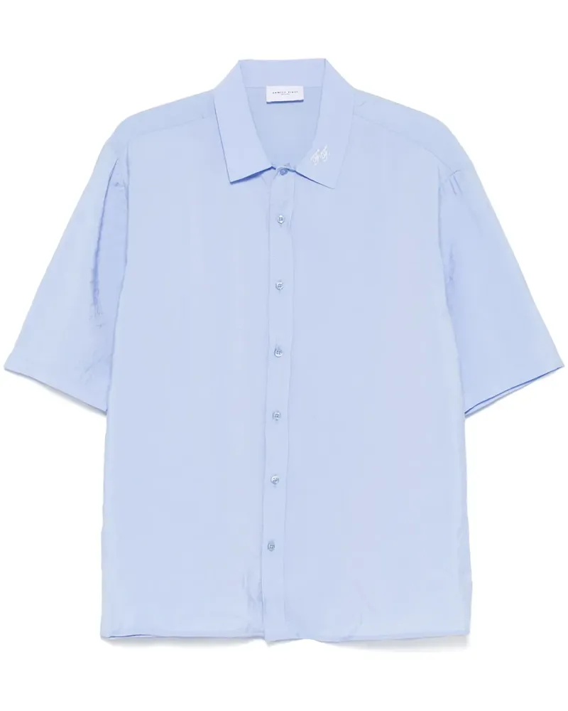Family First Cupro Hemd - Blau Blau