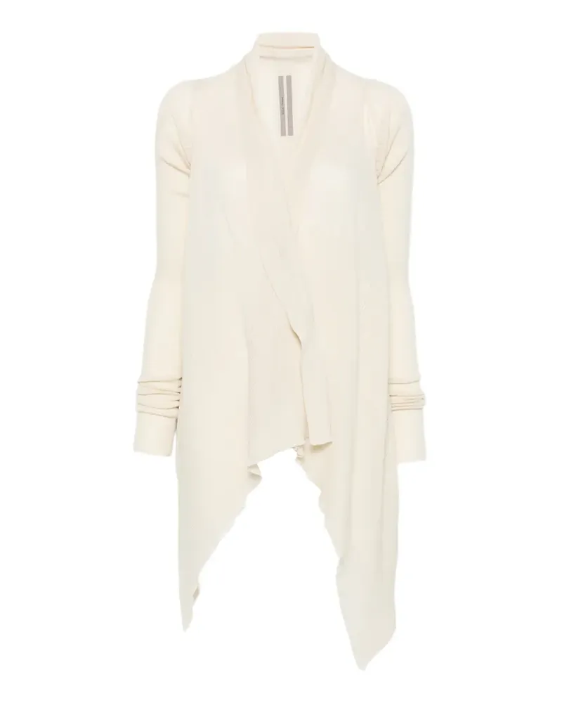 Rick Owens Asymmetrischer Cardigan - Nude Nude