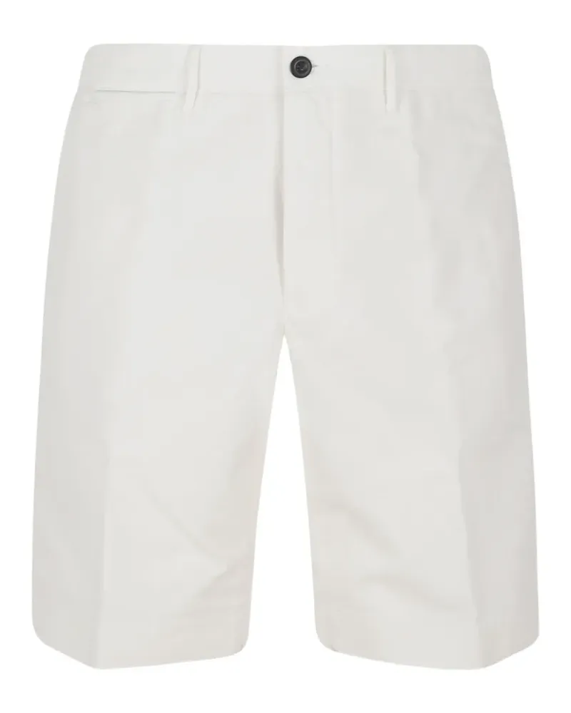 Incotex flap-pocket chino shorts - Weiß Weiß