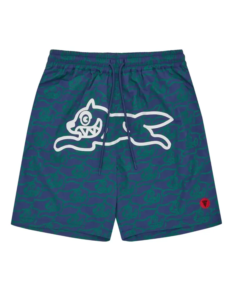 ICECREAM Badeshorts mit grafischem Print - Blau Blau