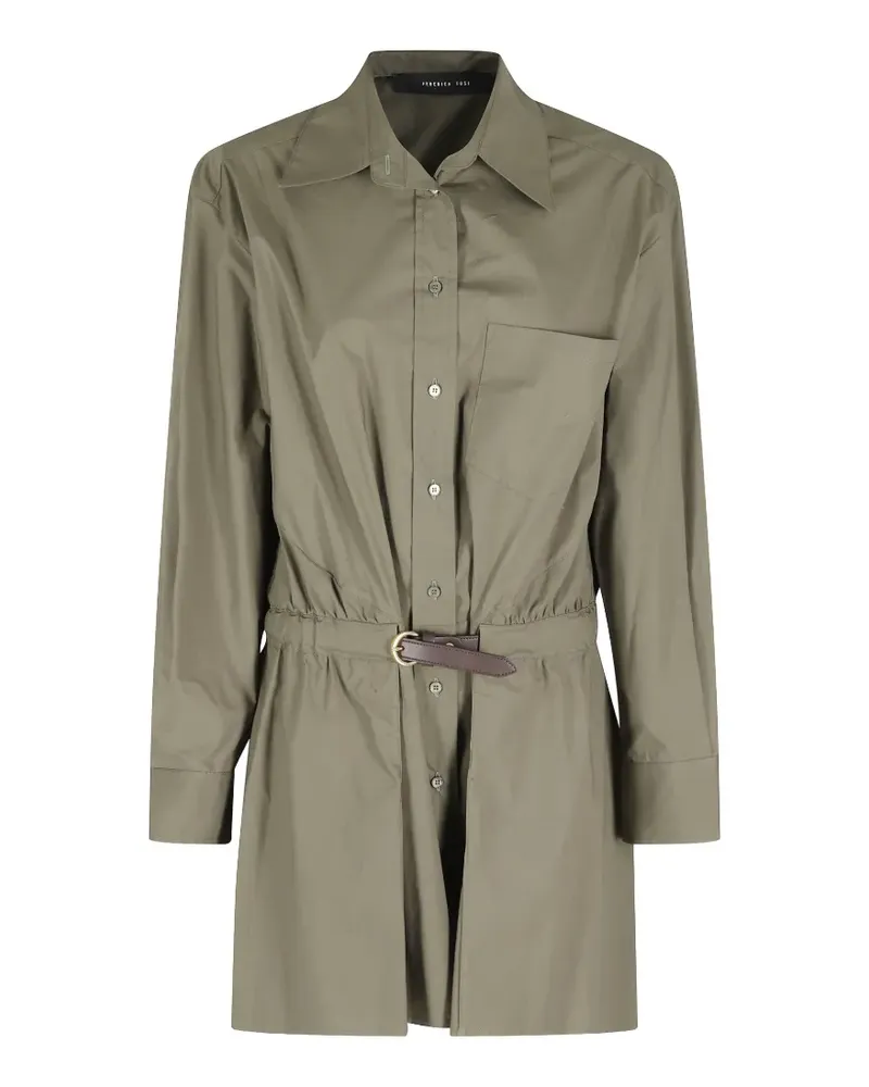 Federica Tosi belted shirt dress - Grün Grün