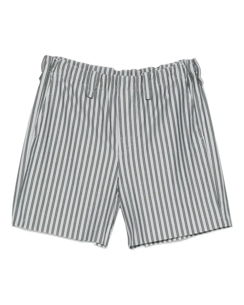 Issey Miyake striped jersey shorts - Blau Blau
