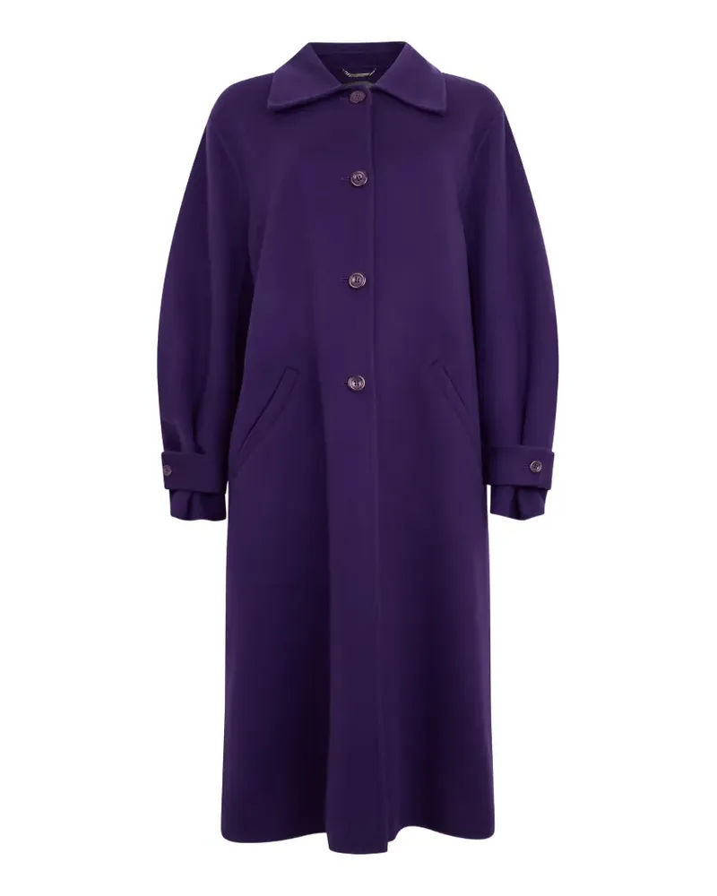 Alberta Ferretti Geknöpfter Mantel - Violett Violett