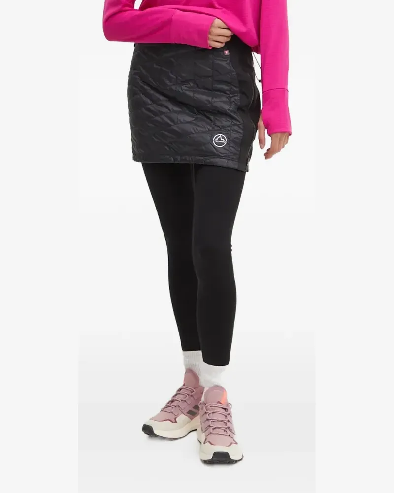 La Sportiva quilted mini skirt - Schwarz Schwarz