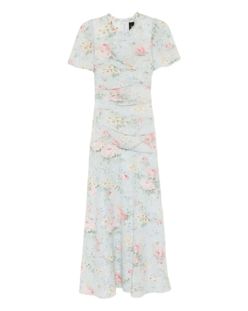 Needle & Thread Pompadour Garden Kleid - Blau Blau