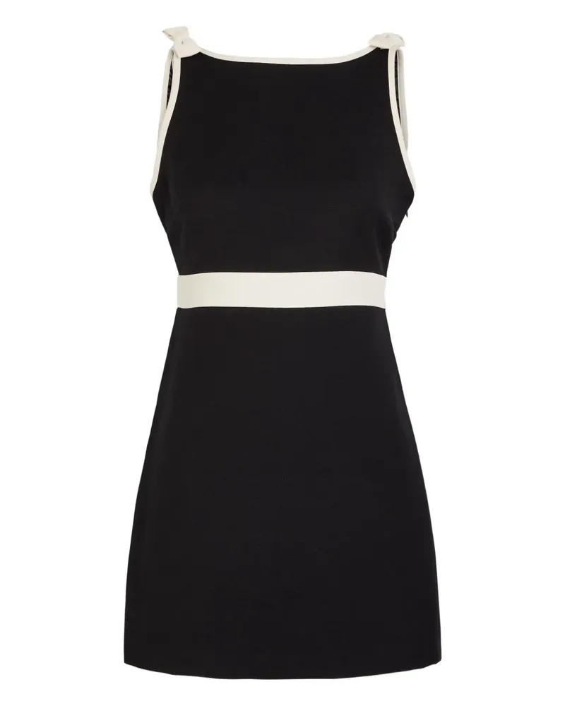 LoveShackFancy Catrice bow-appliqué mini dress - Schwarz Schwarz