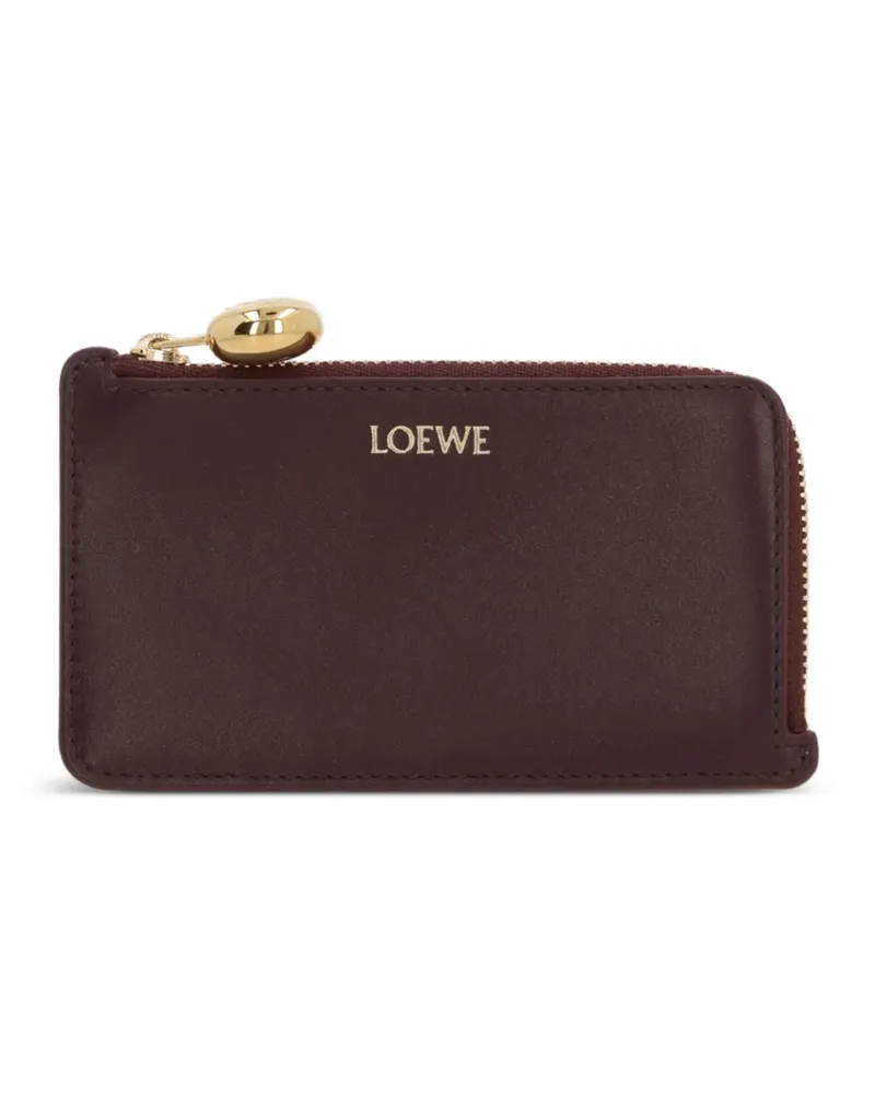 Loewe Kartenetui mit Anagram-Gravur - Rot Rot