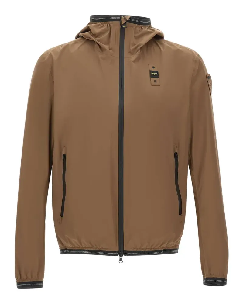 Blauer Farrin hooded windbreaker jacket - Braun Braun