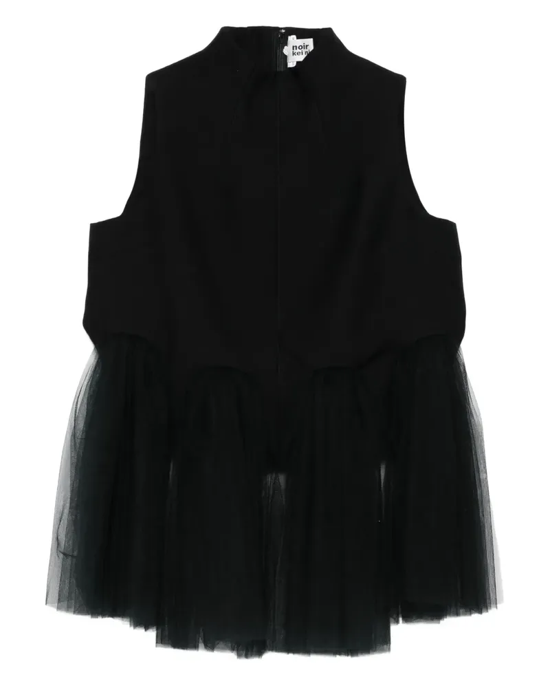 Noir Kei Ninomiya Jacke mit Stehkragen - Schwarz Schwarz