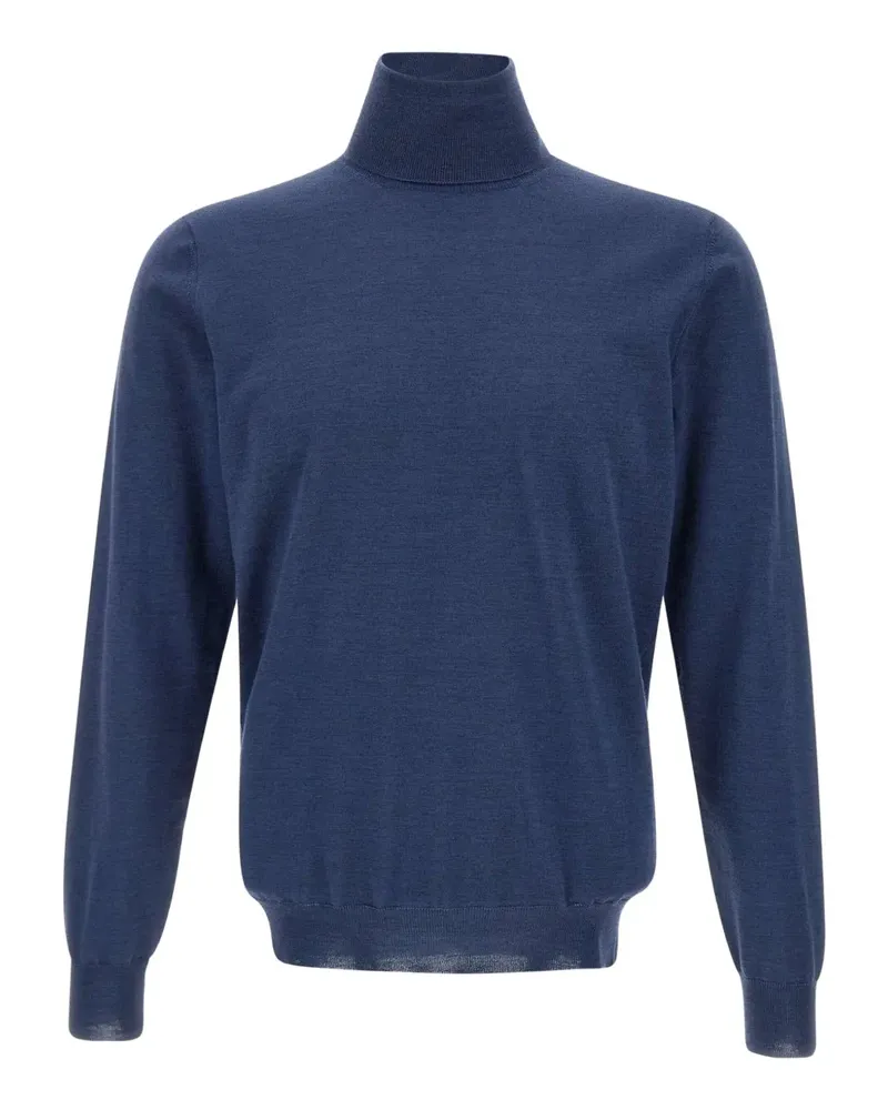 Filippo de Laurentiis Pullover mit Stehkragen - Blau Blau