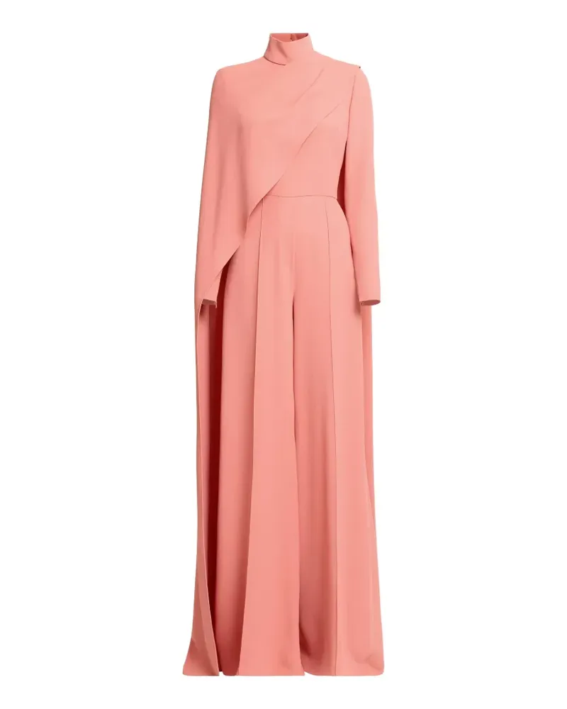 Elie Saab Asymmetrischer Jumpsuit mit Cape - Rosa Rosa