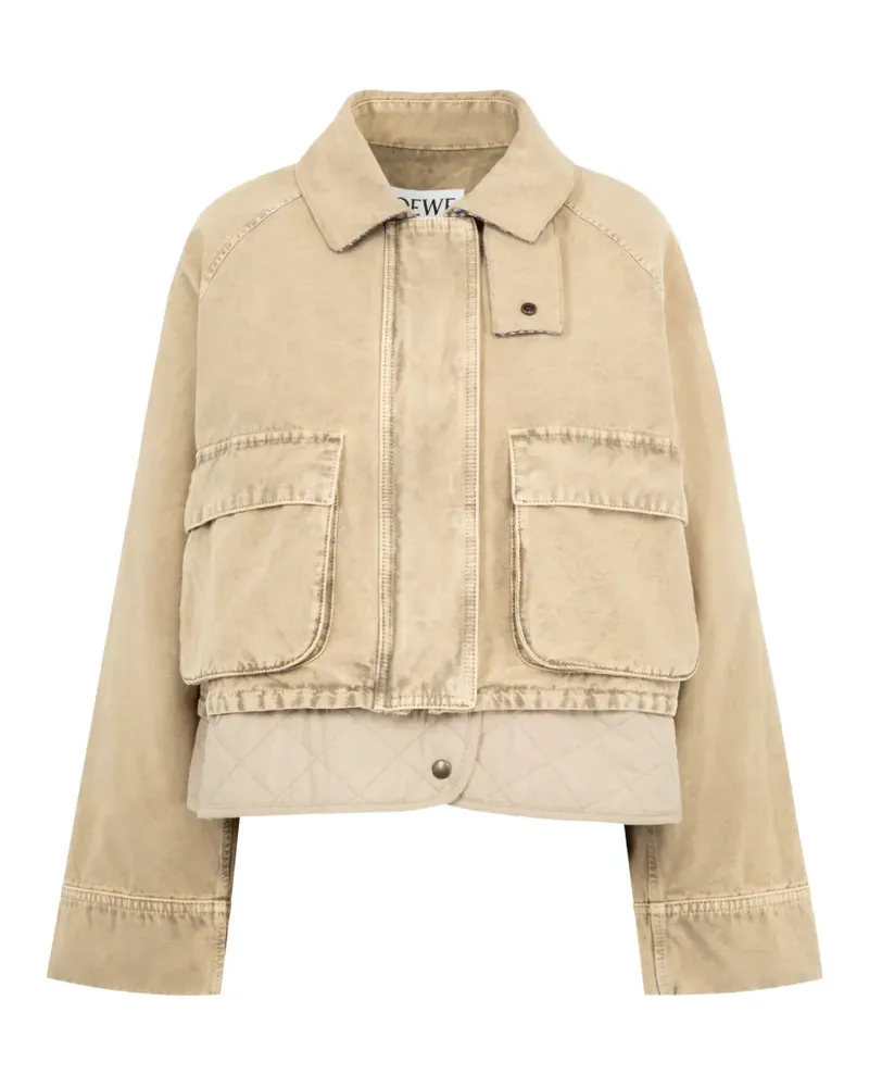 Loewe quilted pocket jacket - Nude Nude