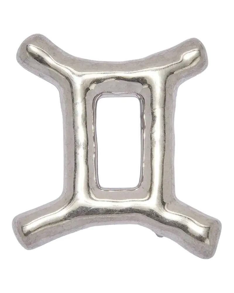 Jil Sander Zodiac Gemini Schnalle - Silber Silber