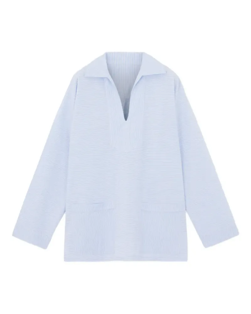 Fortela striped pocket shirt - Blau Blau