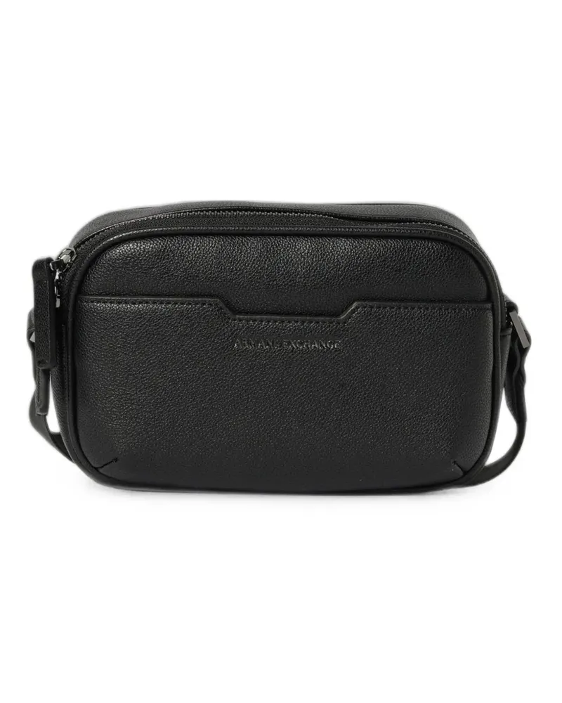 Armani Exchange Kuriertasche mit Logo - Schwarz Schwarz