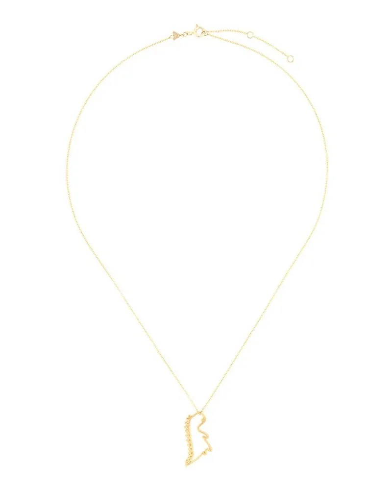 Aliita 9kt 'Dino' Gelbgoldhalskette Gold