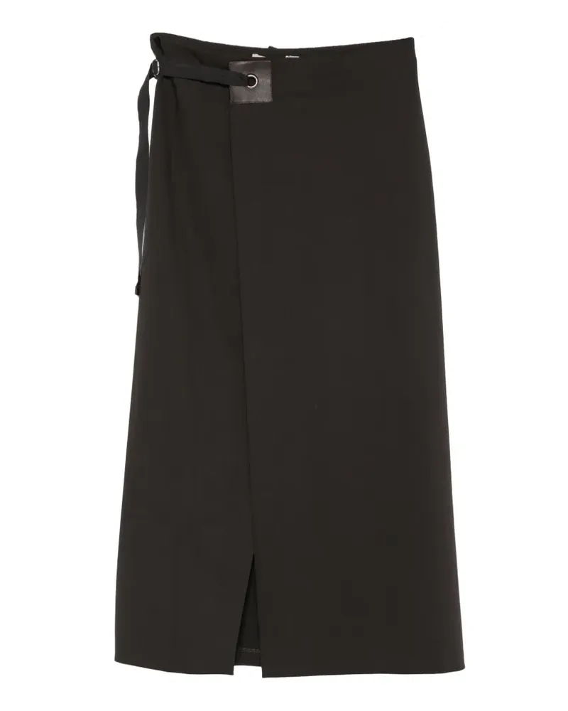 Paloma Wool Gewickelter Blont Midirock mit Schlitz - Braun Braun