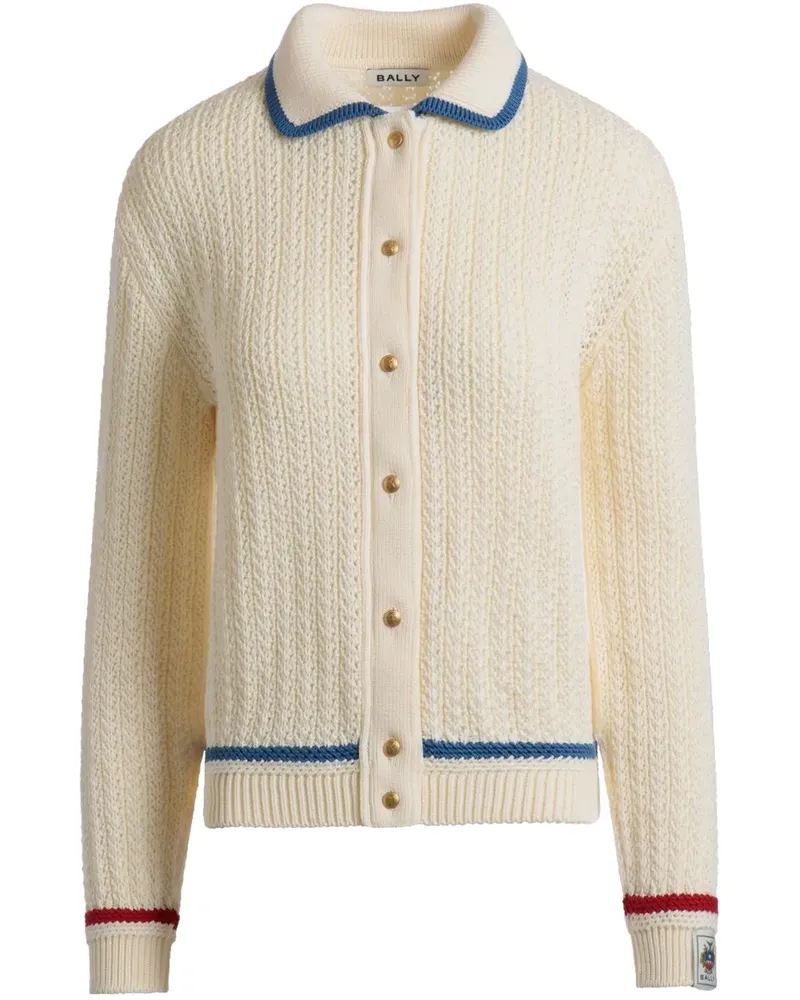 Bally Cardigan aus Baumwolle - Weiß Weiß